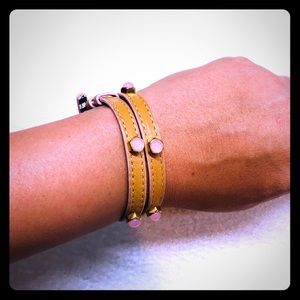 Leather wrap bracelet